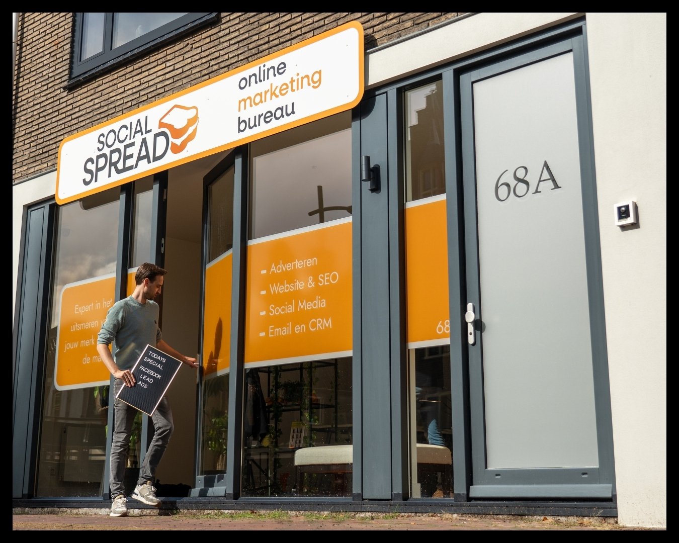 gevelreclame gevelsigning raamfolie